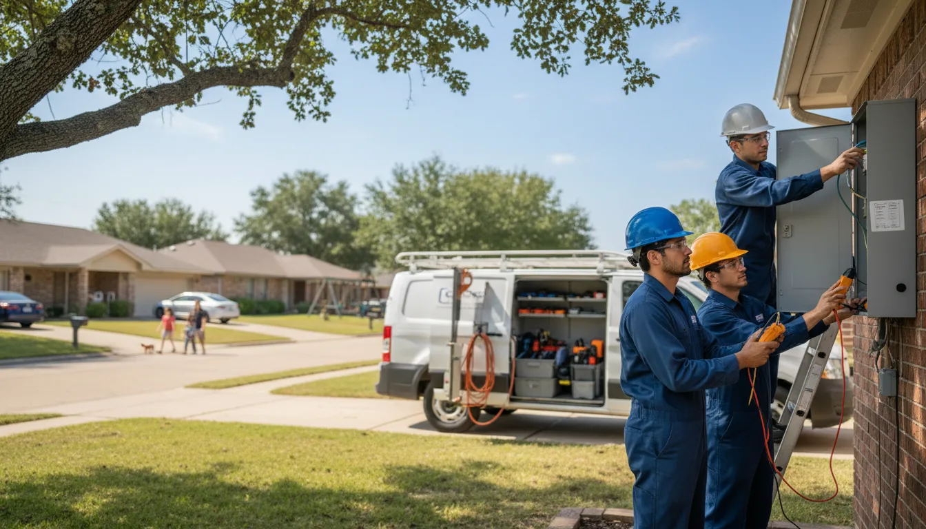 Certified electrician providing emergency electrical services in Du Bois, NE